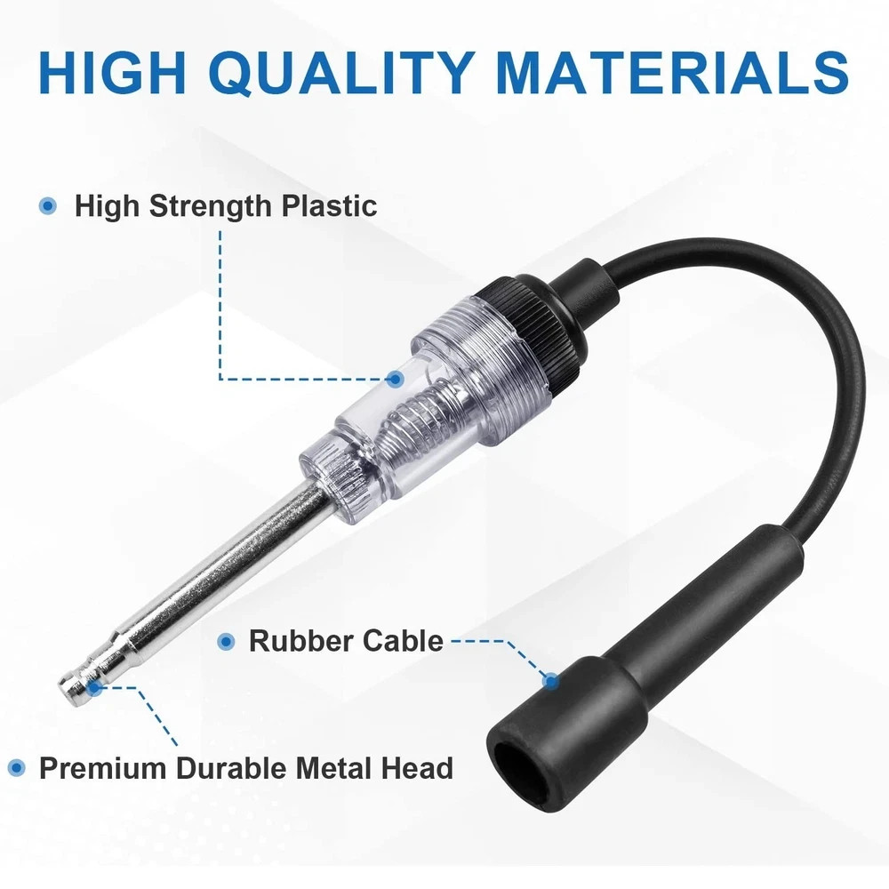 2PCS Spark Plug Tester Inline Ignition Coil Engine Diagnostic Tool for Automotiv