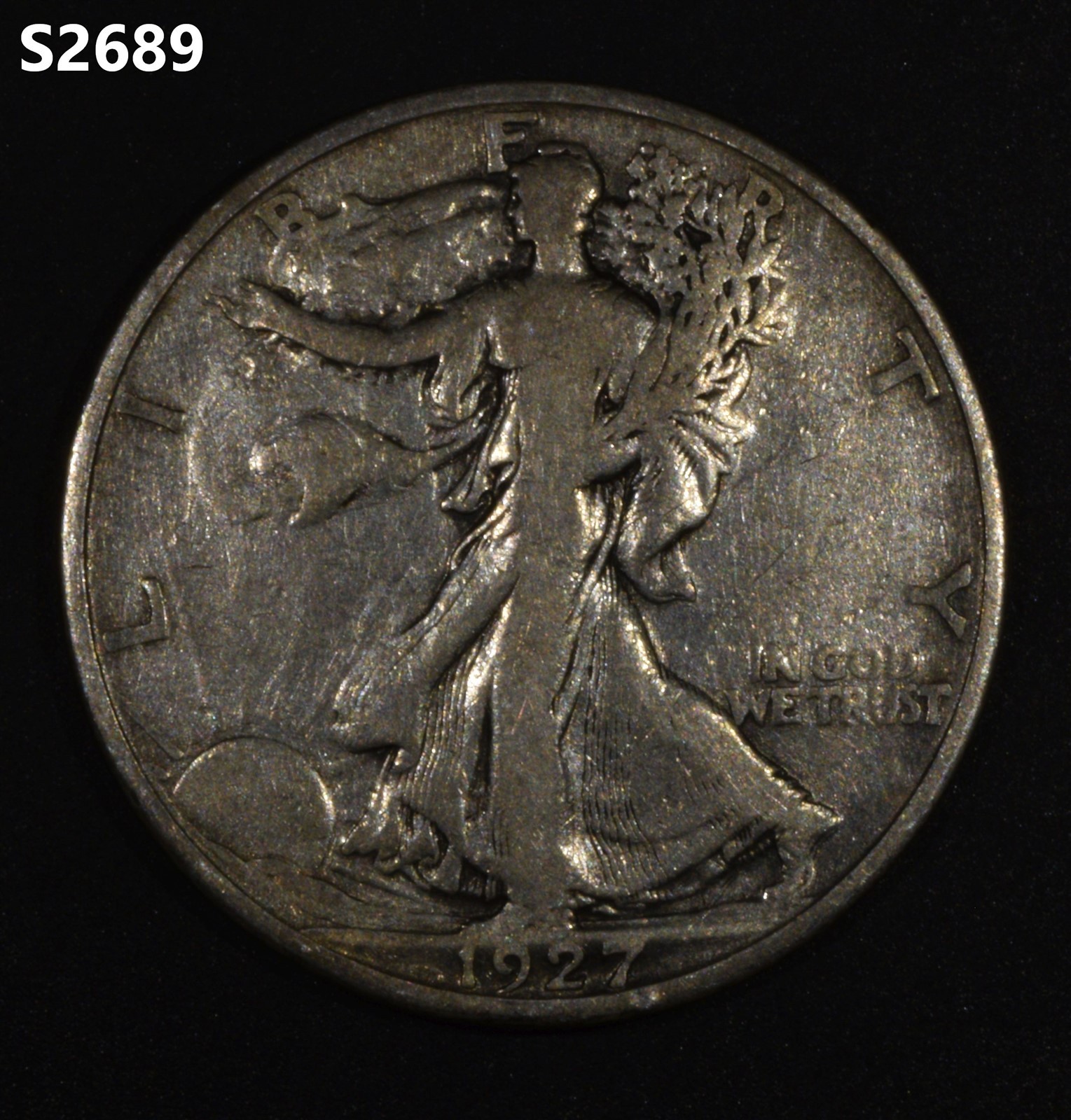 1927-S Liberty Walking Half Dollar "F"