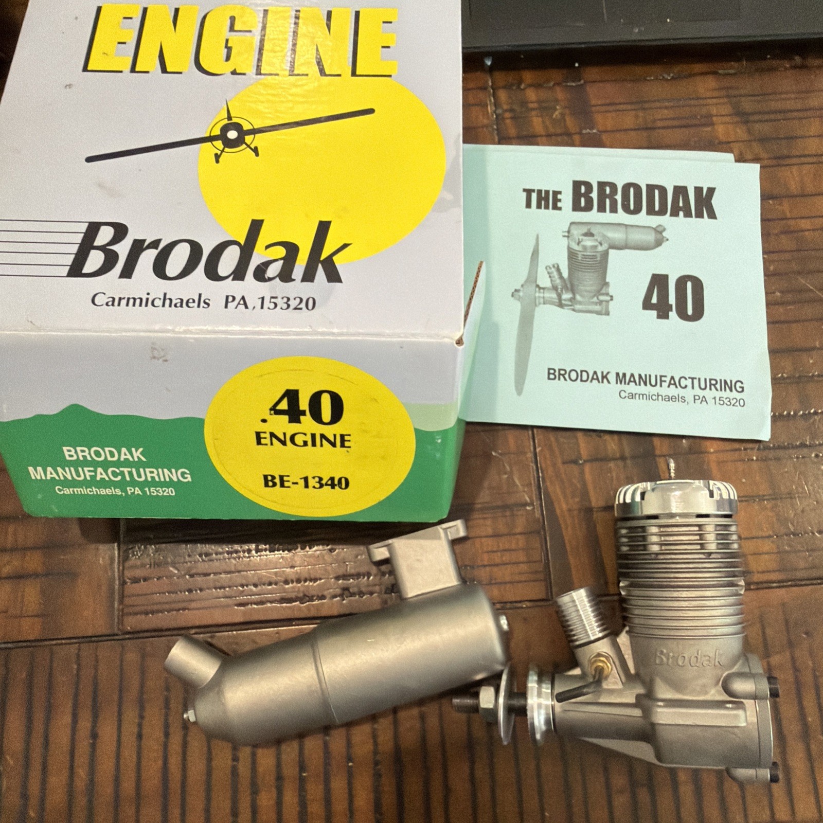 RC Model Airplane Engine Brodak .40 Stunt Control Line MIB Unused