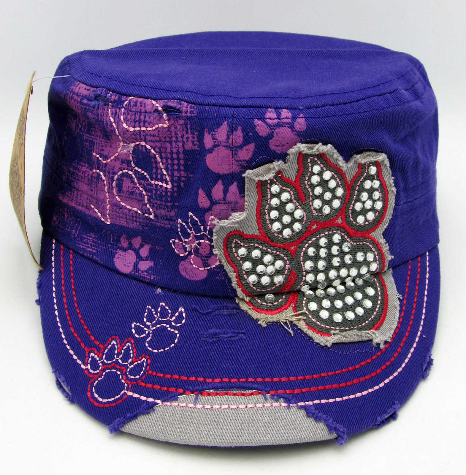 Animal Paw Claw Distressed Childrens Youth Kids Adjustable Cadet Cap Hat NWT