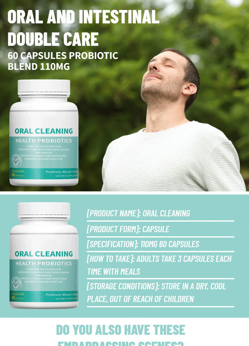 Oral Clean Health Probiotic Blend (3 Billion CFU)Capsules-Care For Teeth And Gum