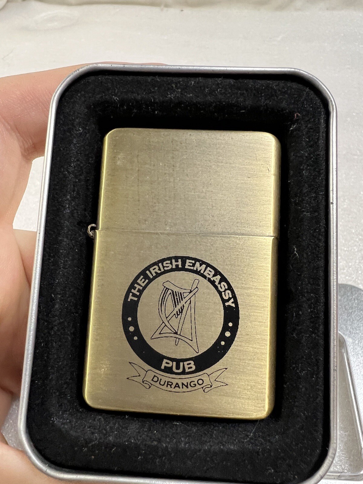 Touchlite Vintage Lighter Rare The Irish Embassy Pub Durango