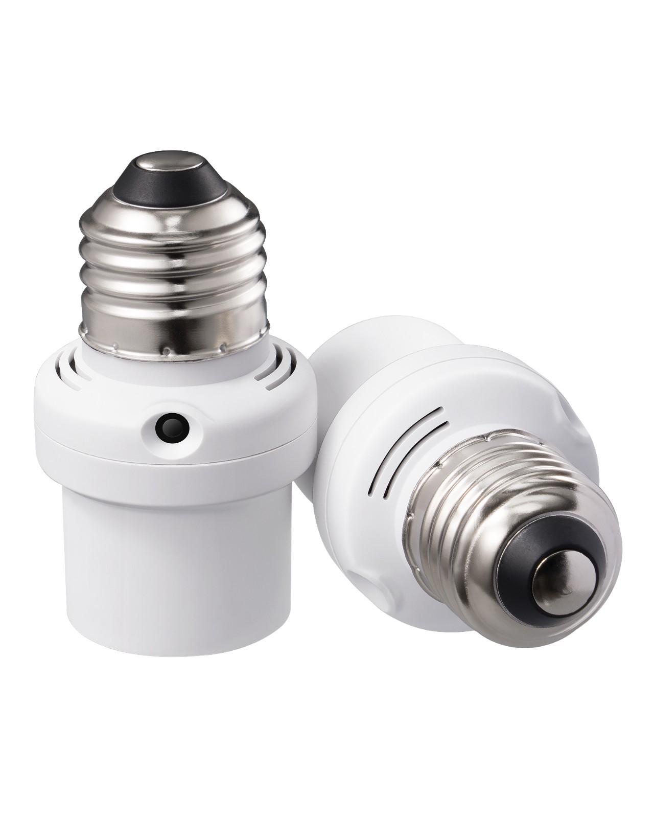 DEWENWILS Dusk to Dawn Light Socket, Dual Sensor, E26/E27 Auto On/Off, 2 Pack