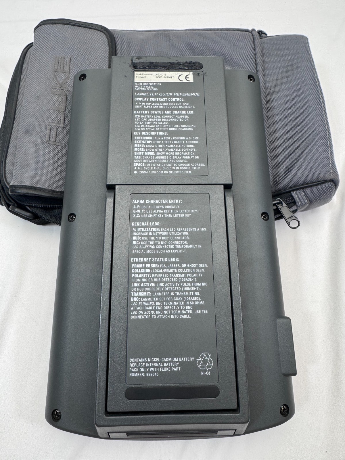 Fluke 682 Enterprise LanMeter W/ Network Map & Case Power Tested