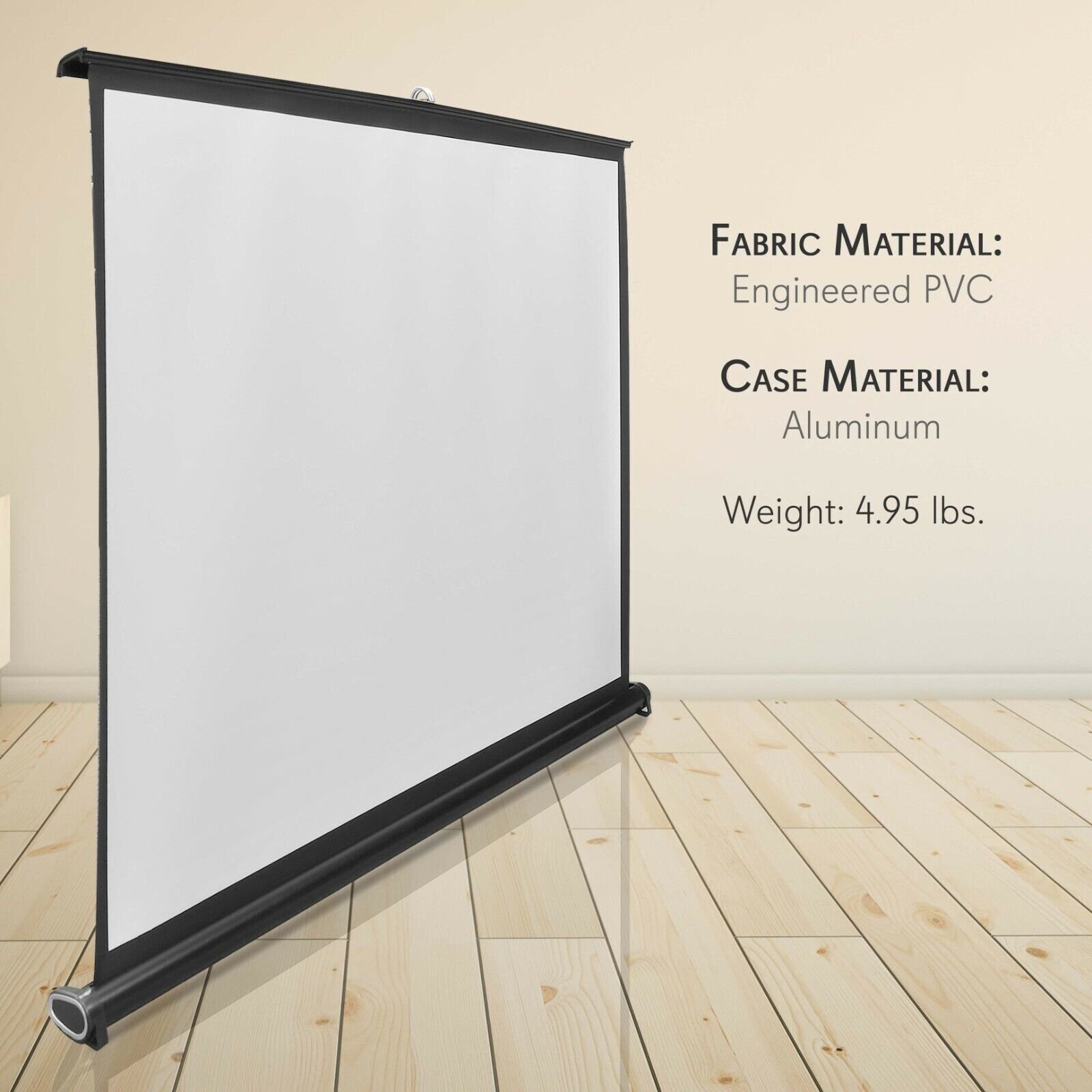 Pyle PRJTP53 50" Projector Screen, mobile Pull-Out Style Portable (40'' x 30'')