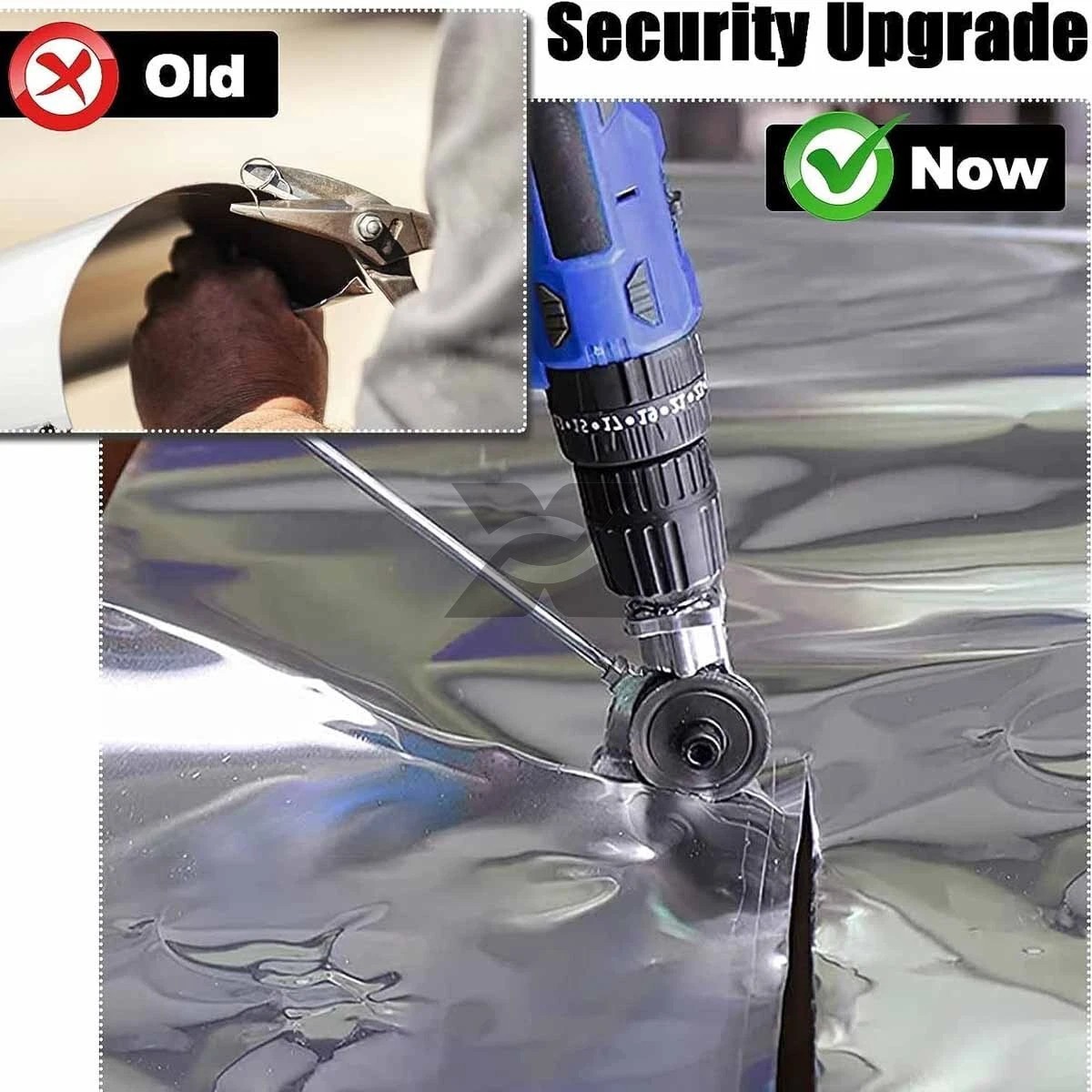 Drill Powered Sheet Metal Shears Plate Cutting Cutter Attachment