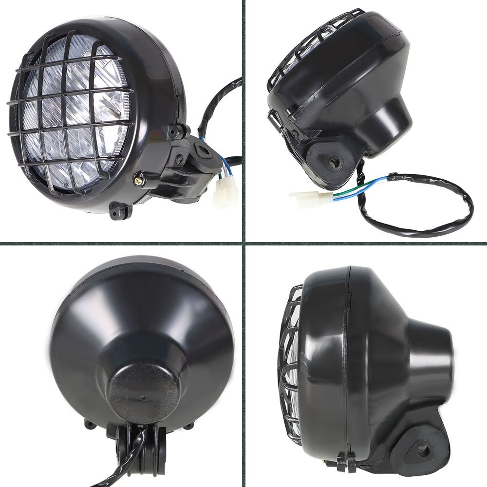 For Yamaha1987-2005 2006 Banshee Lens Bulbs Lights Grills Warrior 2x Headlights