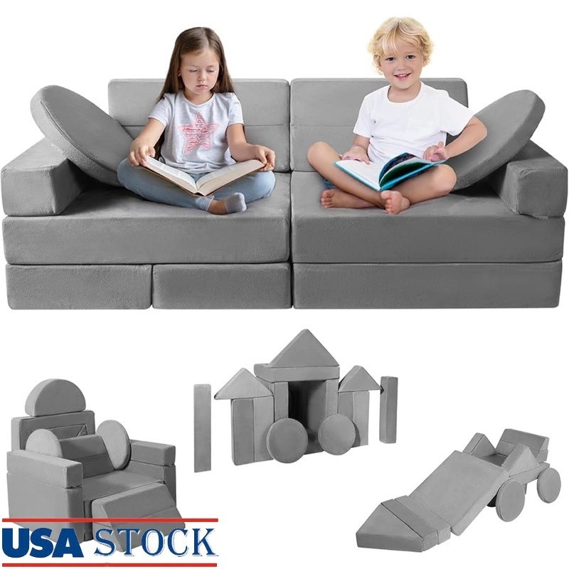 15 Piece Play Sofa Set Toddler Foam Modular Furniture Creative Soft Design New