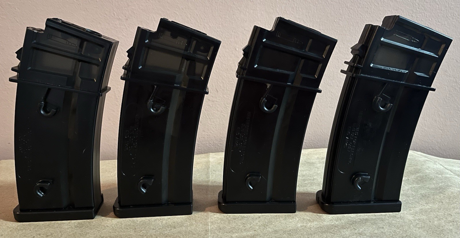 King Arms 130 Round Magazines For Airsoft AEG - Set Of 4 Magazines
