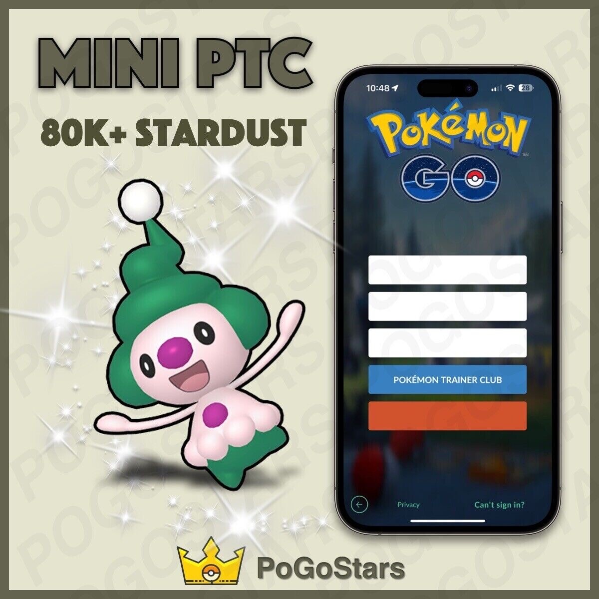 Pokémon Go - Shiny Mime Jr - Mini PTC 80K Stardust✨Read Description✨