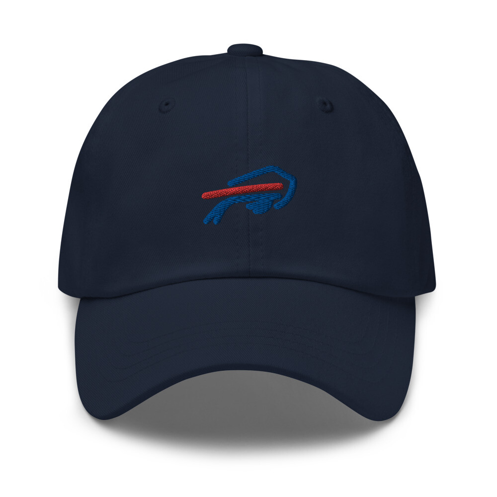 Buffalo Bills Vintage Minimalist Design Embroidered Dad Hat Football Cap