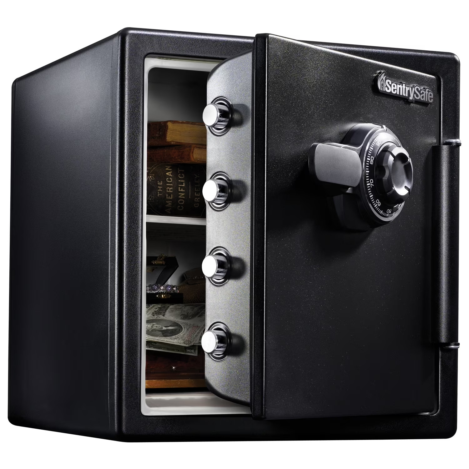 Fireproof Waterproof Safe Security Box Dial Combination Home Office 1.23 Cu New!