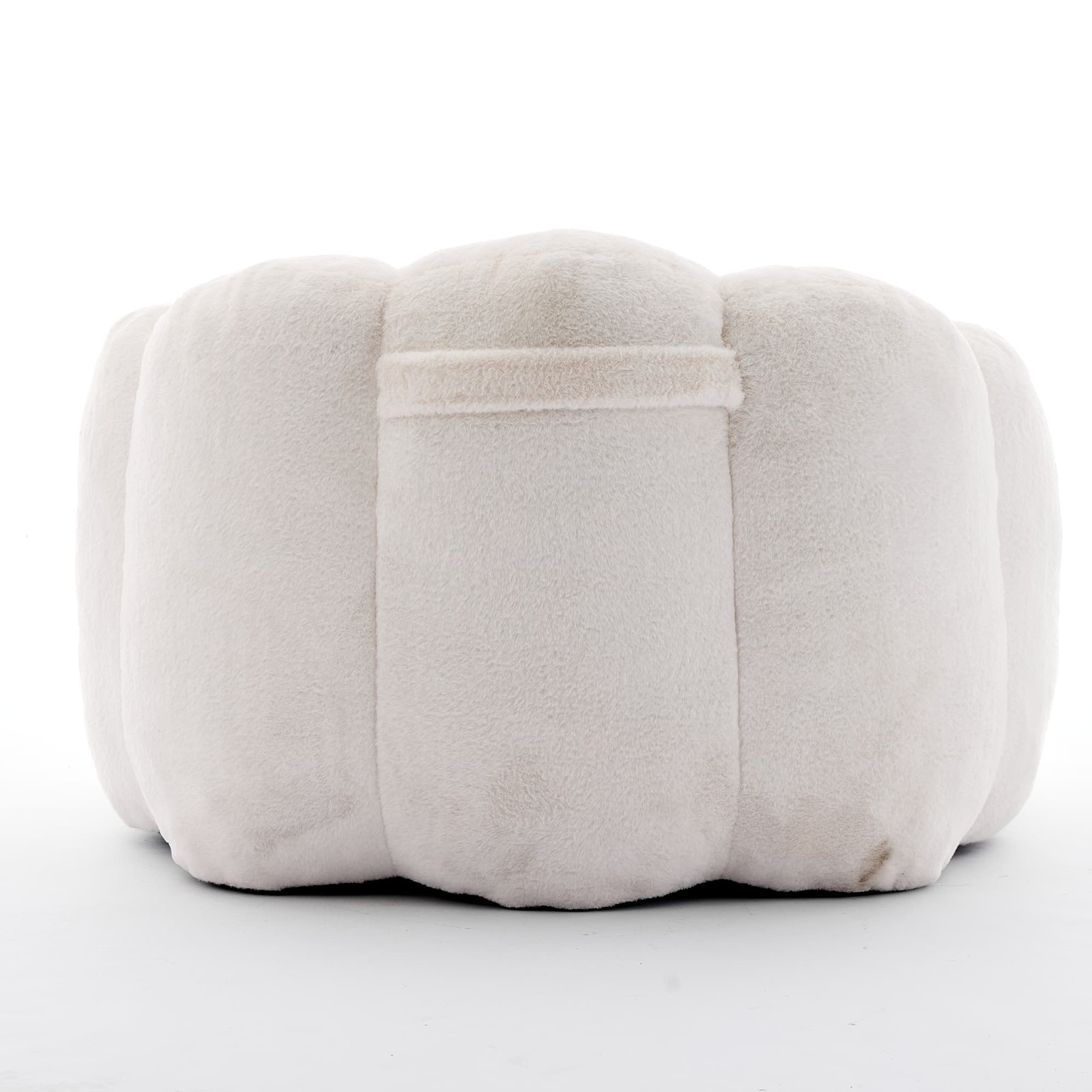 White Lotus Compression Sofa Bean Bag Pull Ring Portable Living Room Bedroom