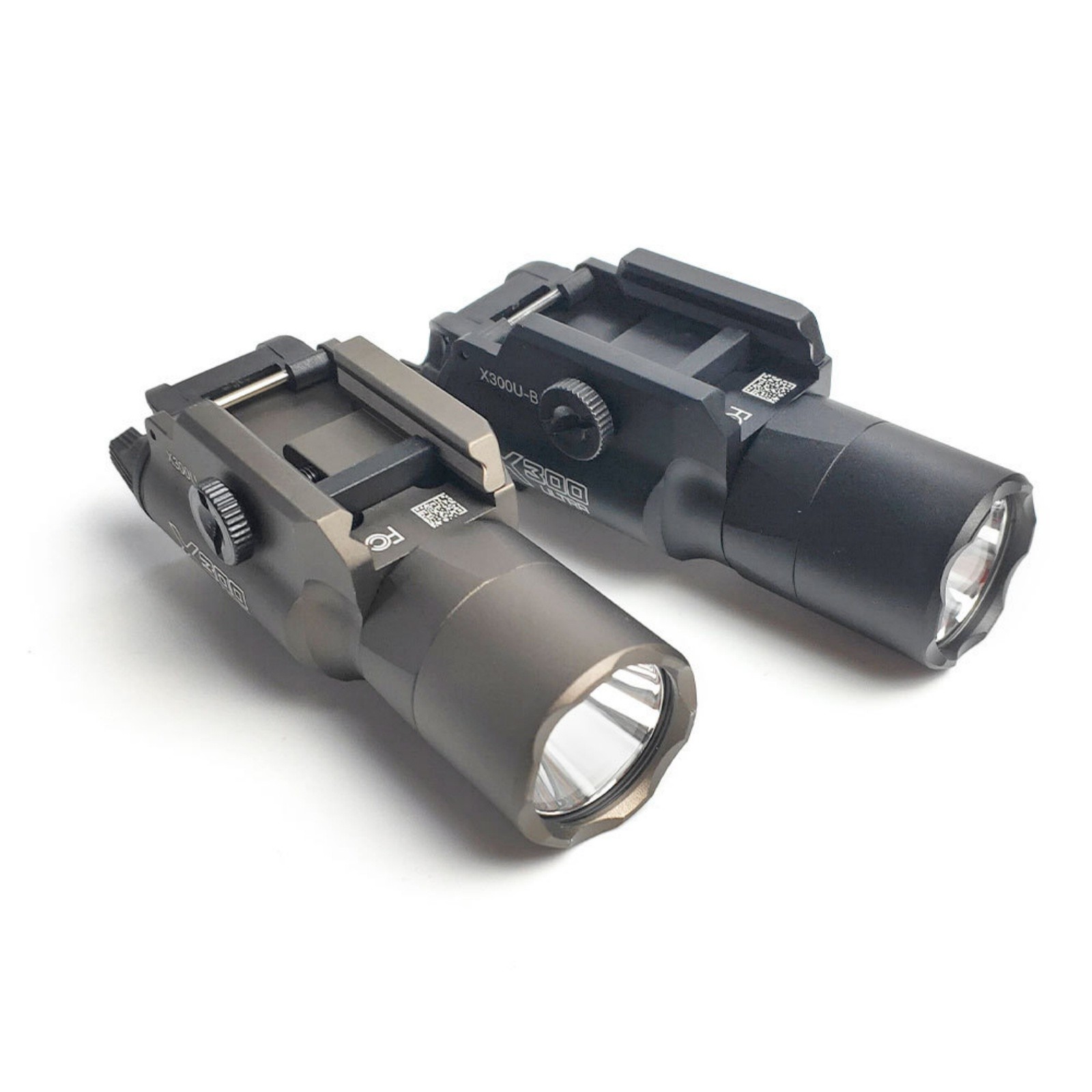 Tactical Weapon Light Flashlight Copper Body 20mm Rail LED Compact
