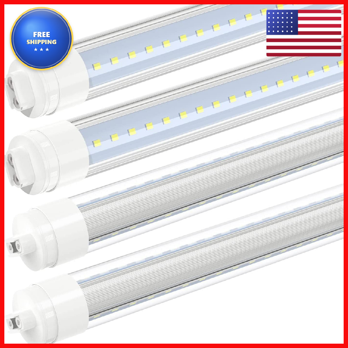 Jesled 360 Degree T8 T10 T12 8Ft 52W R17D/Ho Base Led Outdoor Tubes For Double