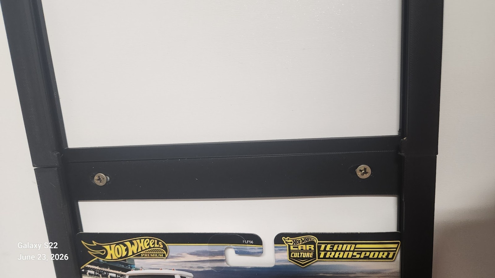 Fits Hot Wheels "Team Transport" Cards. Display Rack Wall Mounting System