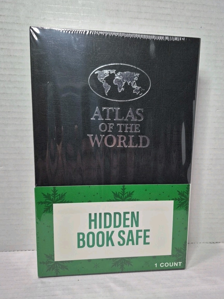 Hidden Book Safe Atlas Of The World Combination Hidden Safe Metal Hideaway Book