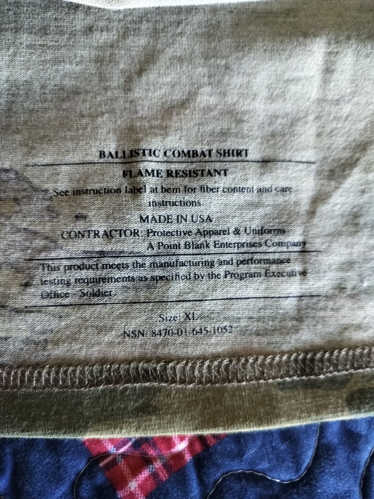 New Ballistic Combat Shirt Flame Resistant Multicam MENS Size XL