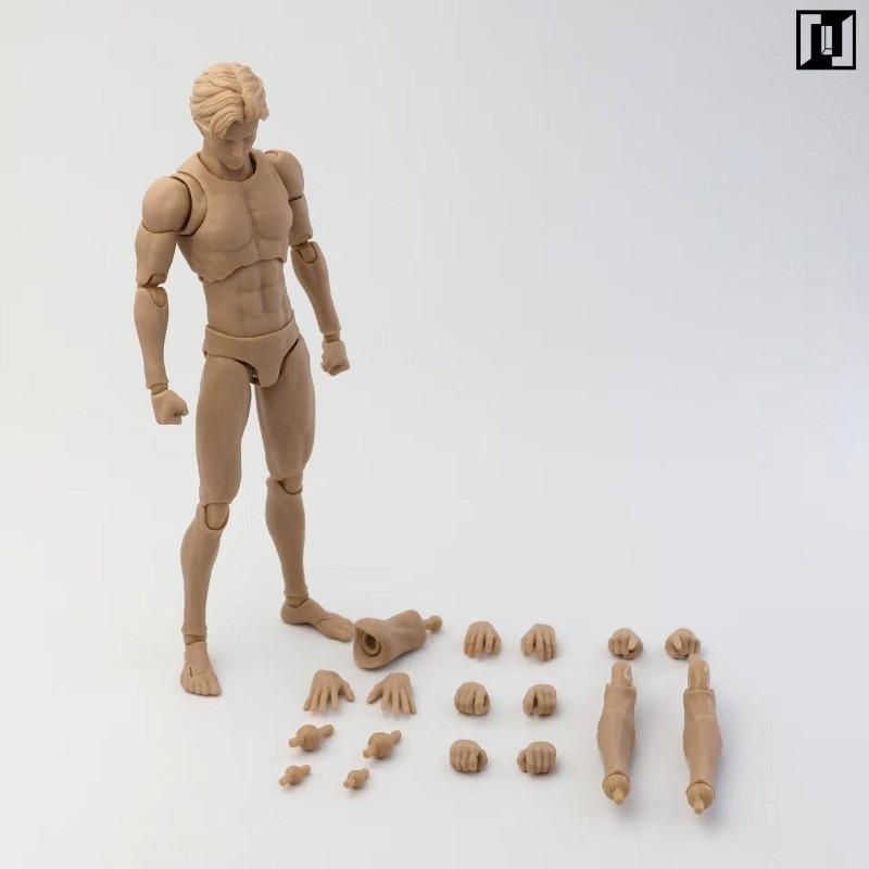 1/12 Mirrfig MF001 Male Flexible Action Figure Muscle Joint Body Model 16.2cm