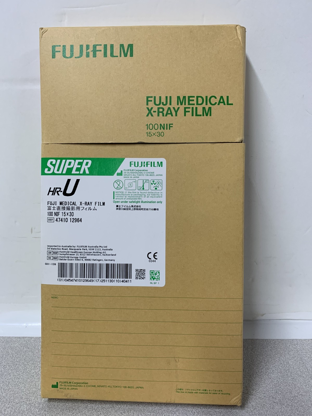 **FUJI BLUE PANORAMIC EXTRAORAL DENTAL X RAY FILM -  (15X30) 68 of 100