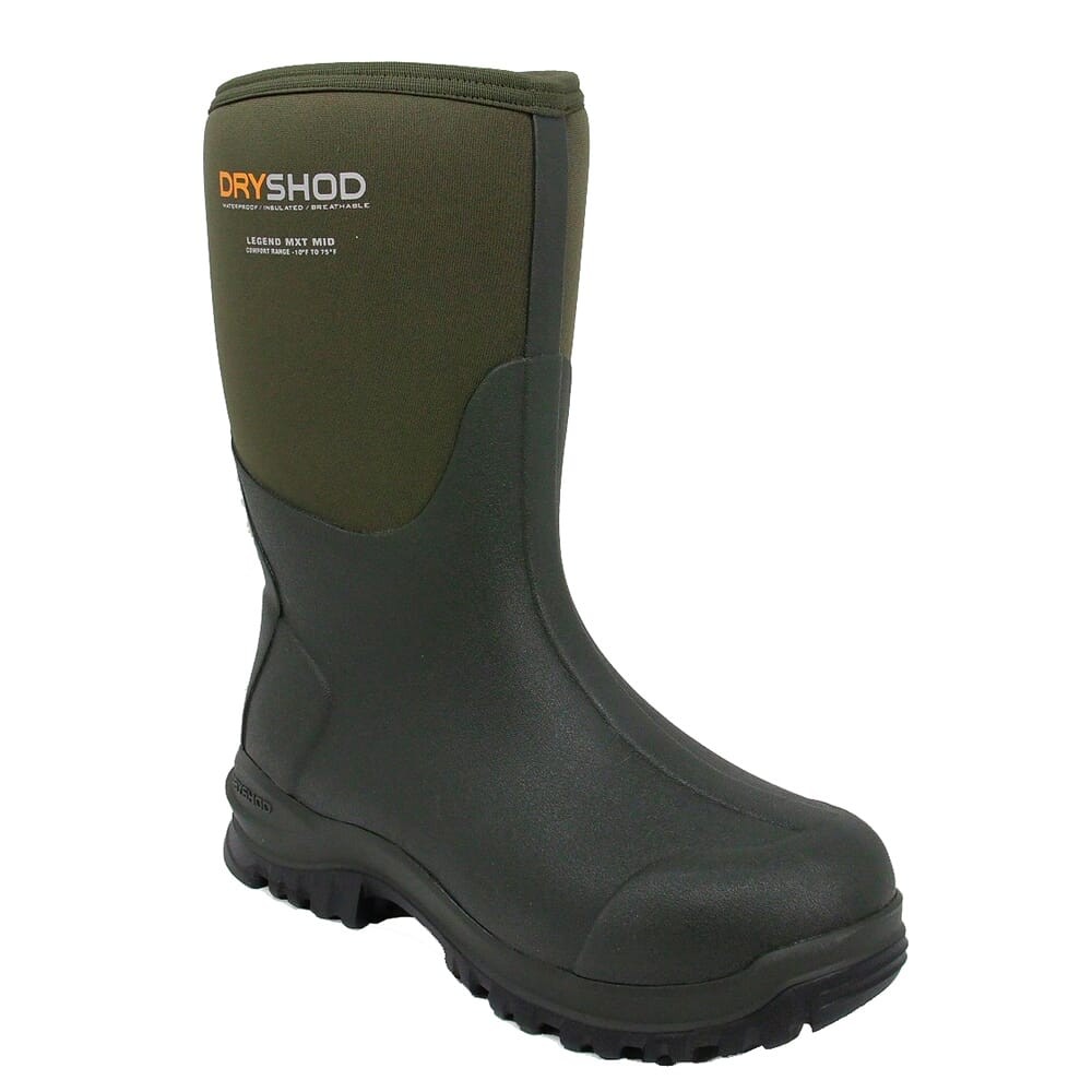 Dryshod Legend MXT Mid Moss/Grey Waterproof Boots (LGX-MM-MS-M)