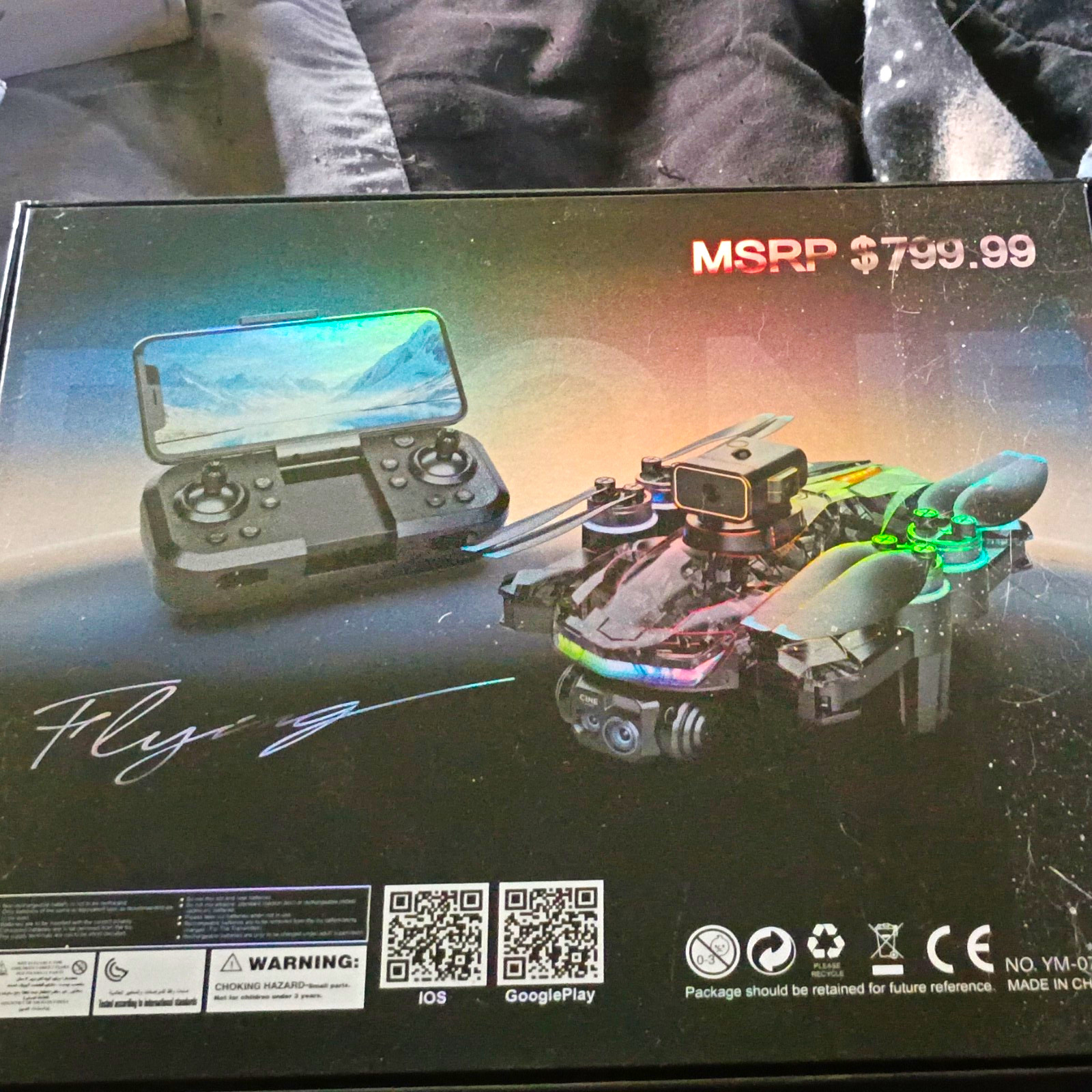 YOMI UAV MAX Electric RTF Quadcopter Drone Black App Control Obstacle Avoid