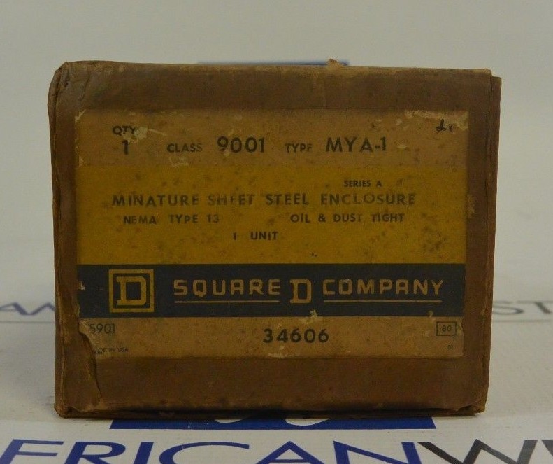 SQUARE D 9001 MYA-1 1 HOLE CONTROL STATION - NEW