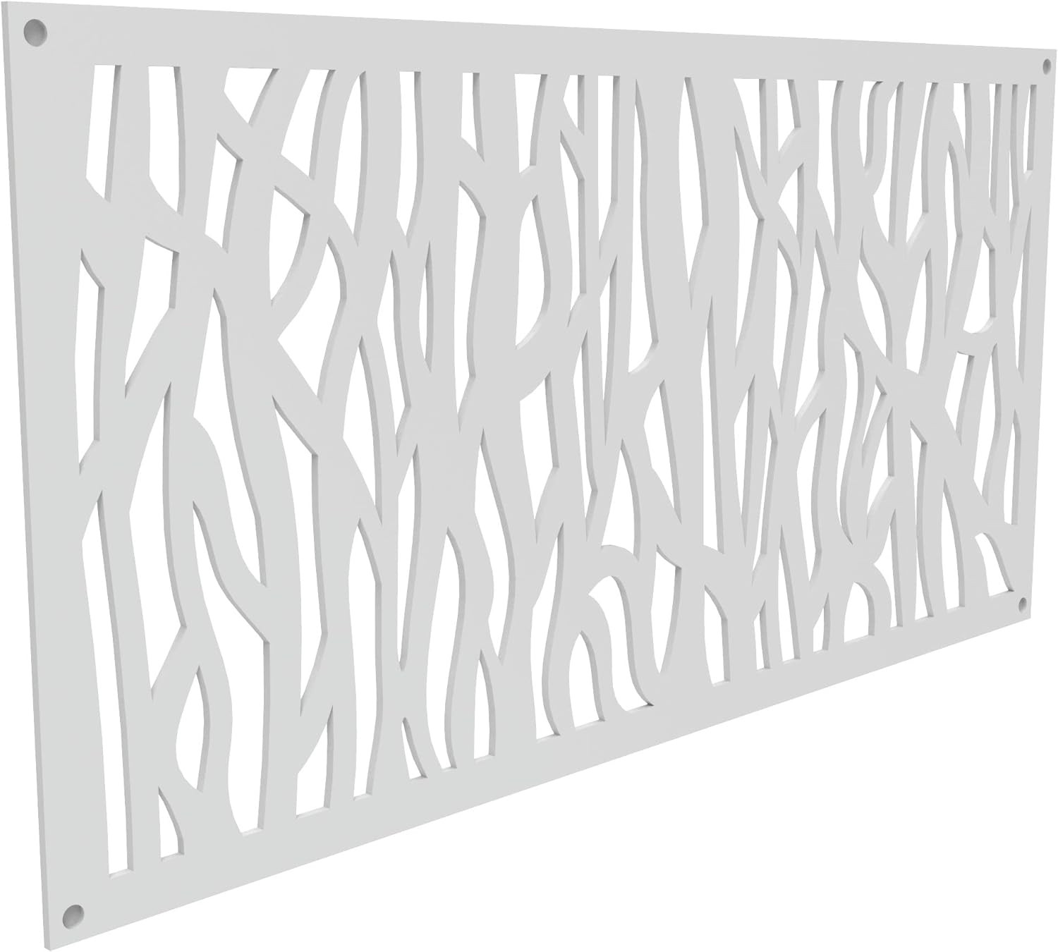 Freestyle 2'X4' Sprig Decorative Screen, White