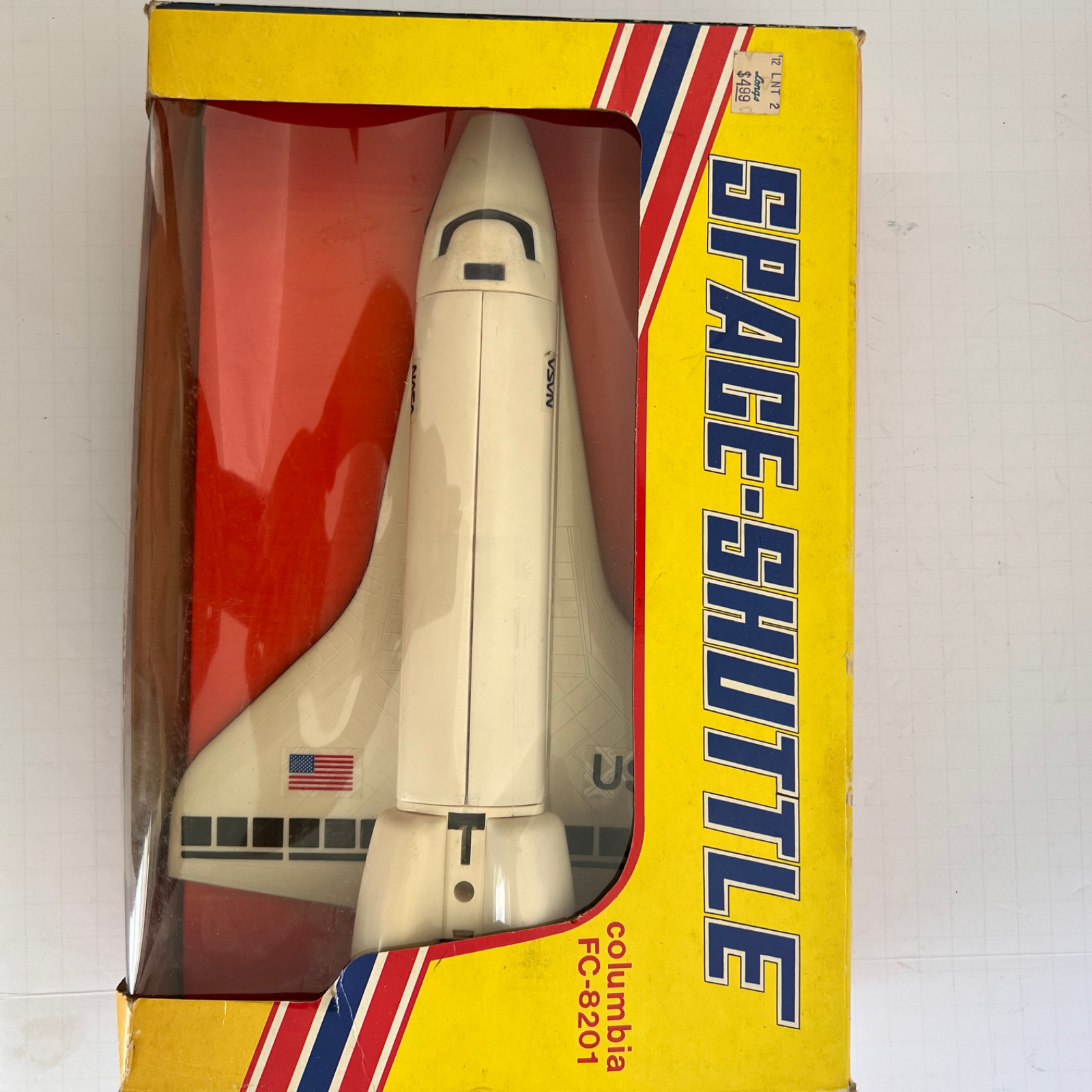 Vintage Space-Shuttle Columbia FC-8201 NASA Toy Model New in Box 1980s Longs