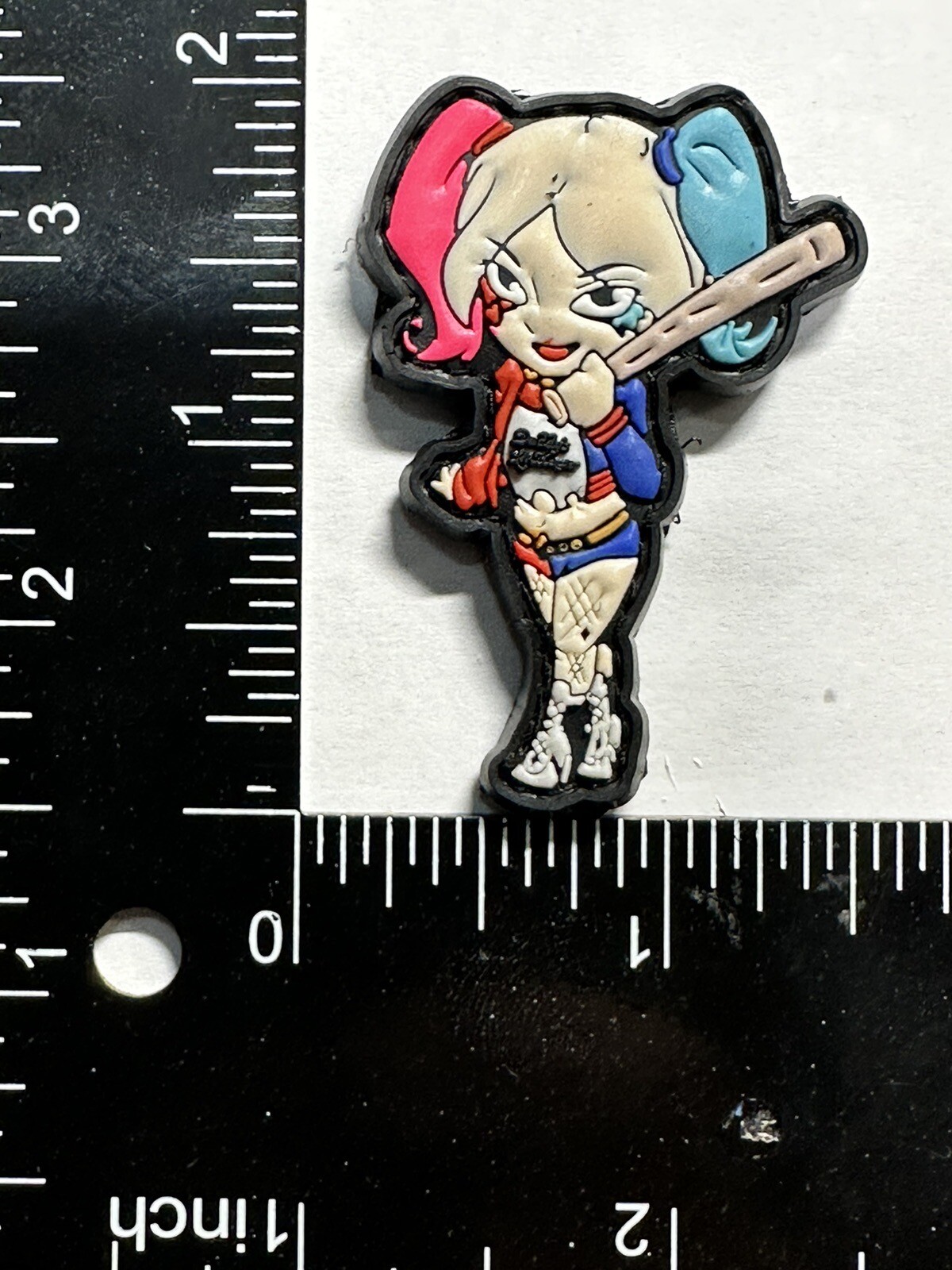 Harley Quinn Suicide Squad  pvc rubber morale ranger eye patch Edc