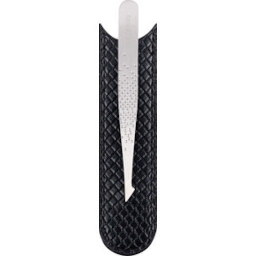 NEW Beauty 360 Stainless Steel Diamond Dual-Tip Tweezers and Case 6 Pack !!!!