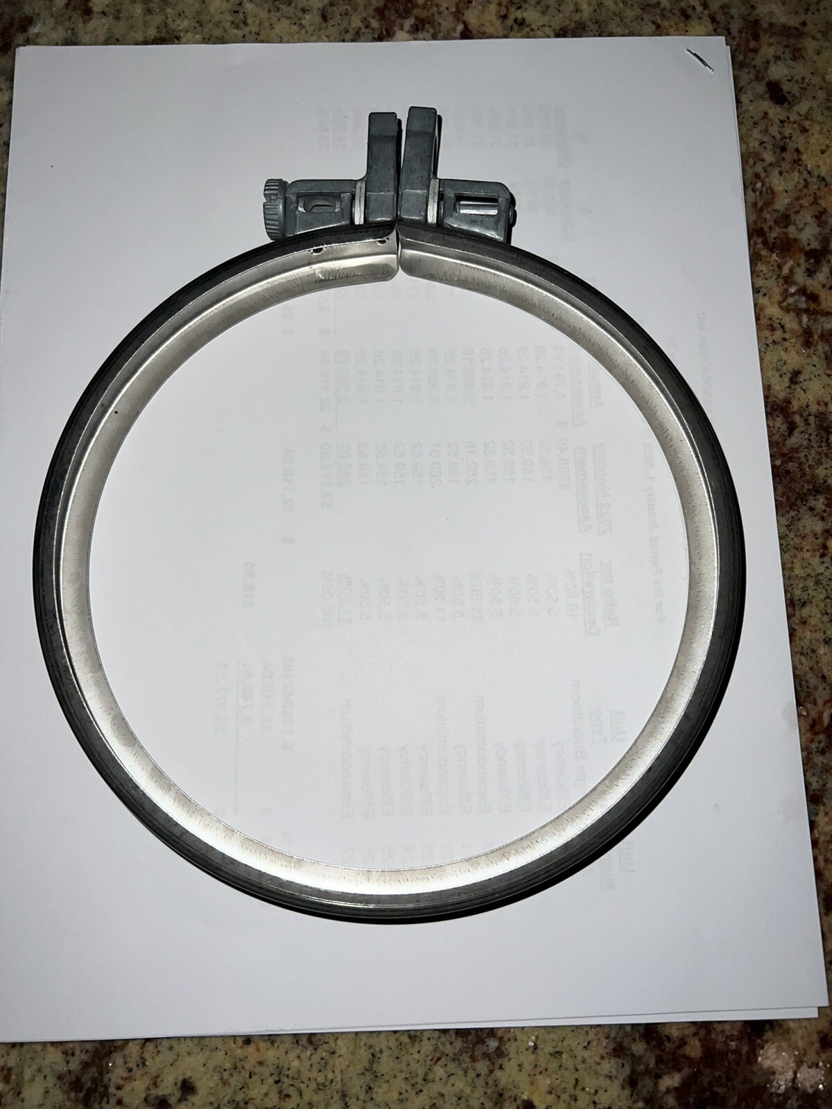 MEA Screw Meter Ring Stainless Steel