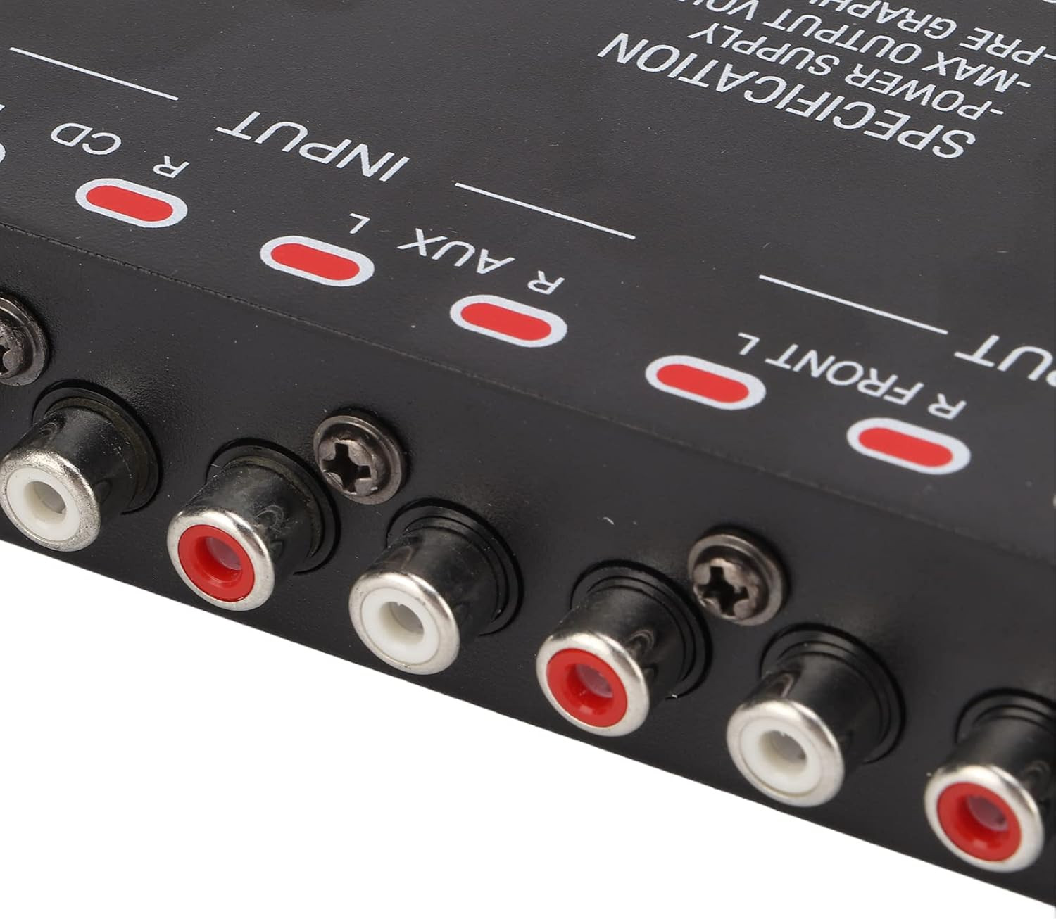 7 Band Car Audio Graphic Equalizer, Variable Gain Adjustment High Level Input EQ