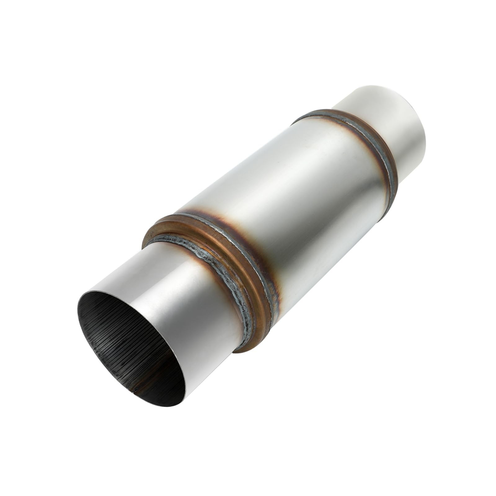 5" Inlet Outlet Exhaust Resonator Muffler 18" Stainless Steel Universal