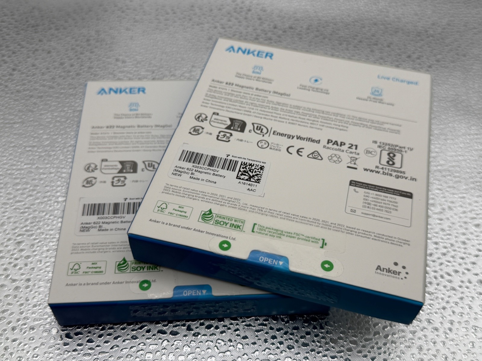 [2-PACK] ANKER 622 [A1614] MAGNETIC FOLDABLE BATTERY [MAGGO] SERIES 6 - BLACK