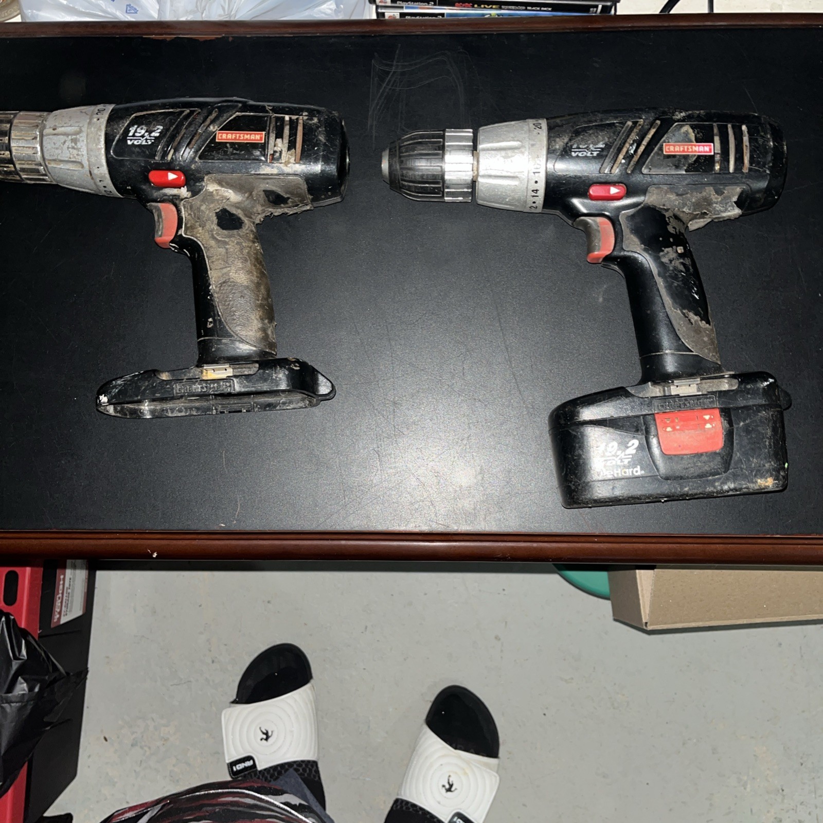 2 Craftsman 19.2 Volt Drills With One Battery, No Charger
