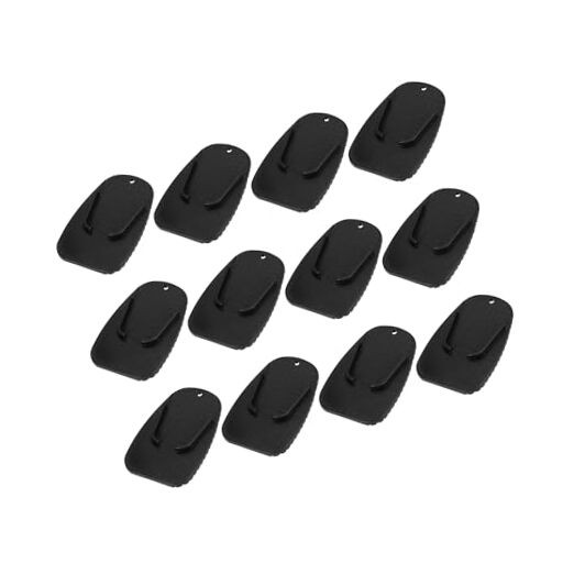 12pcs Motorcycle Kickstand Pad Support Plate Pad Parking Stand Side Stand