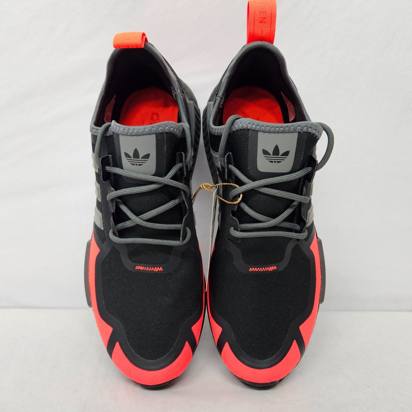 Adidas NMD_R1 Athletic Shoes GZ9274 Black Gray Solar Red Men's Size 9