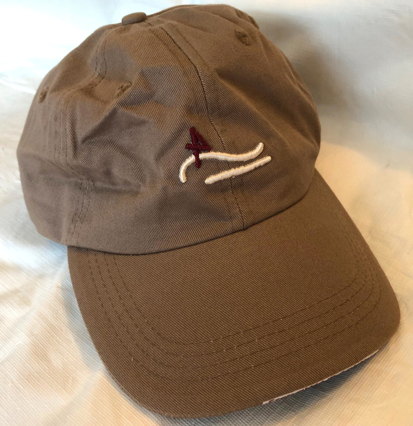 VTG Farm d' Allie Golf Club Ball Cap Hat Brown Adjustable Strap-Back OS NWOT