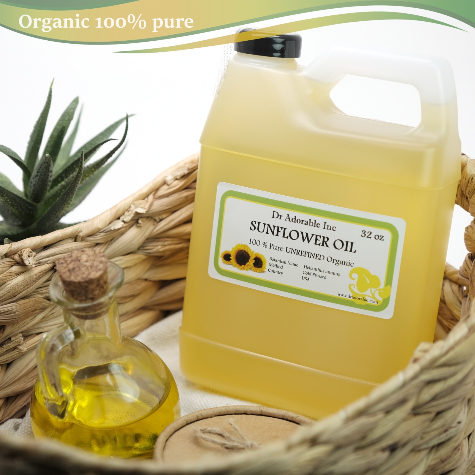 32 OZ SUNFLOWER SEED OIL UNREFINED COLD PRESSED ORGANIC