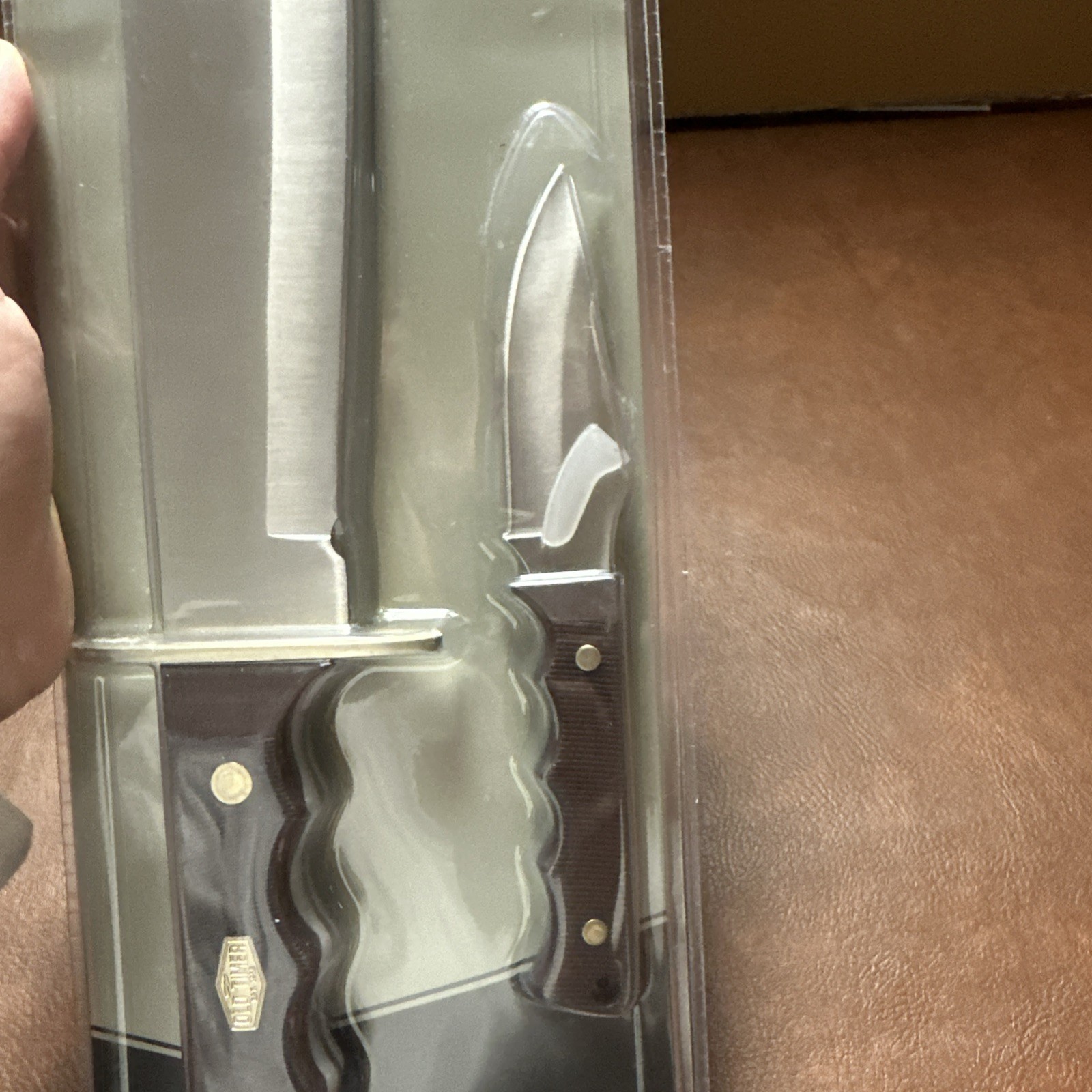 New Schrade Old Timer Bowie/ Fixed Blade Combo 10” Bowie 3.5” Drop Point 1207759