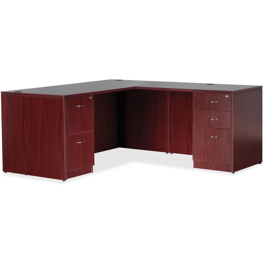 Lorell LLR69603 Essentials Hanging Pedestal 28.3" Mahogany