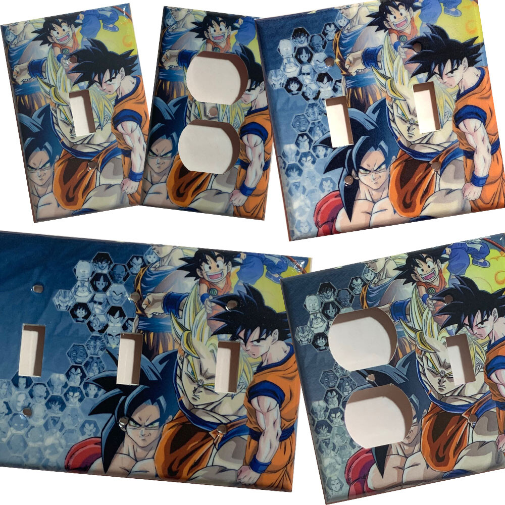 Dragon Ball Z Light Switch Power outlet phone jack Wall Cover Plate Home Decor