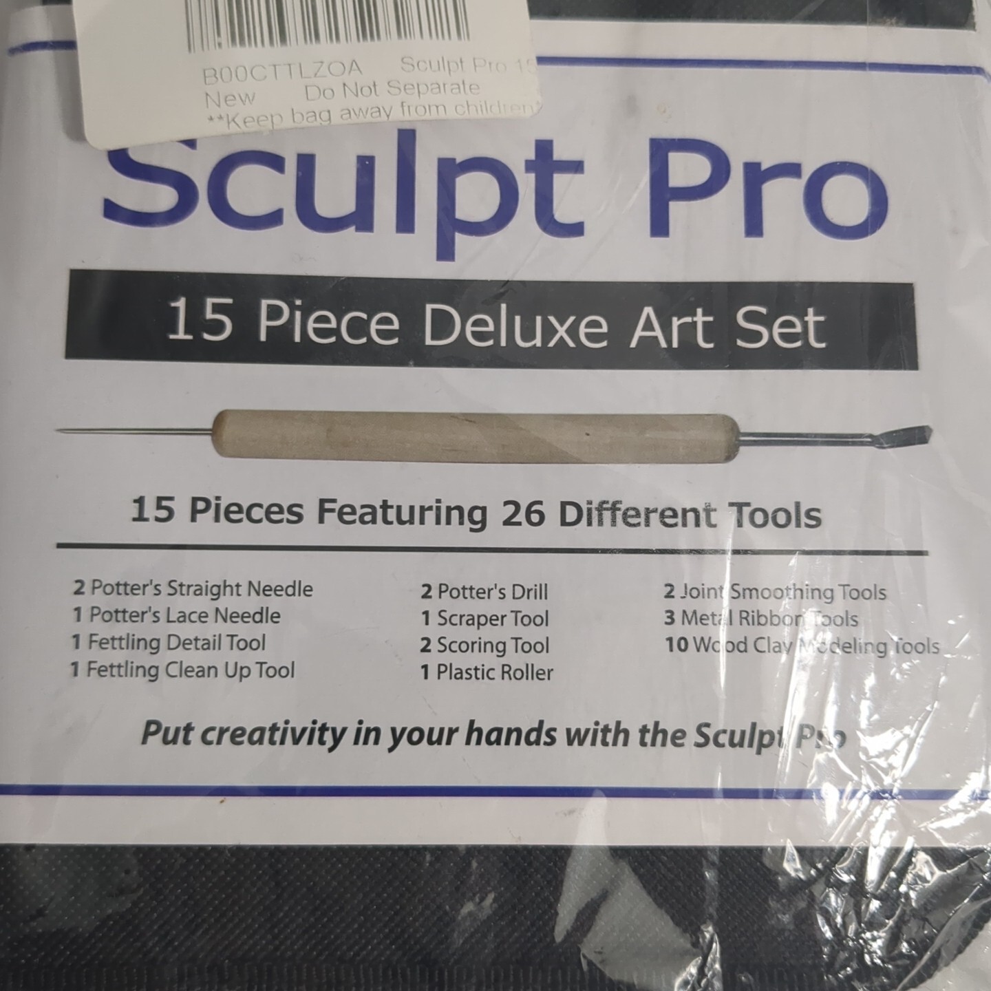 Sculpt Pro Pottery Tool Starter Kit - 15-Piece 26-Tool Beginner's Clay