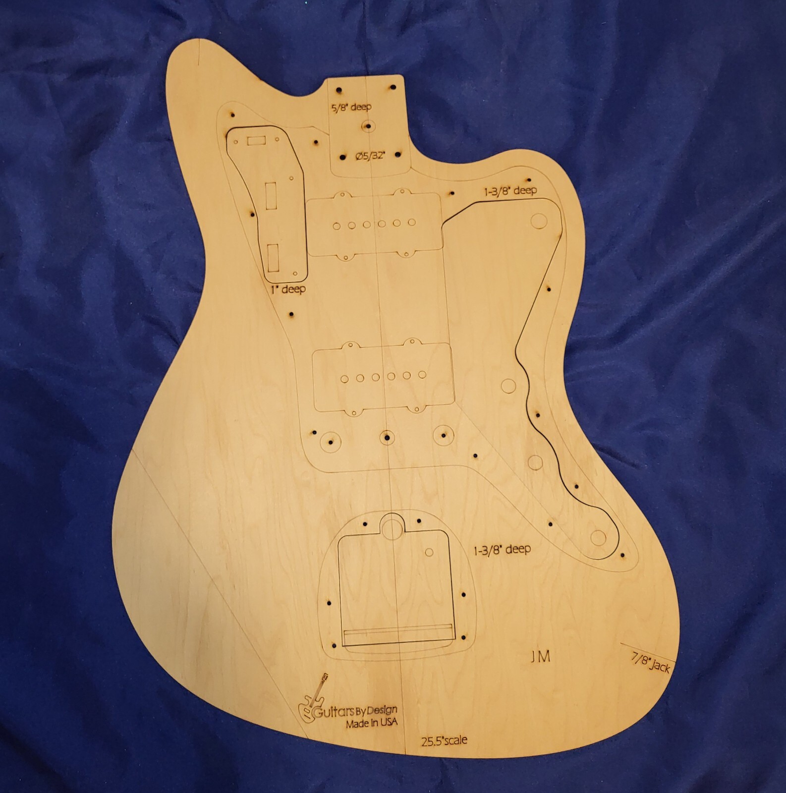 Jazz Master Guitar Body And Pickguard Router Template Set JM1