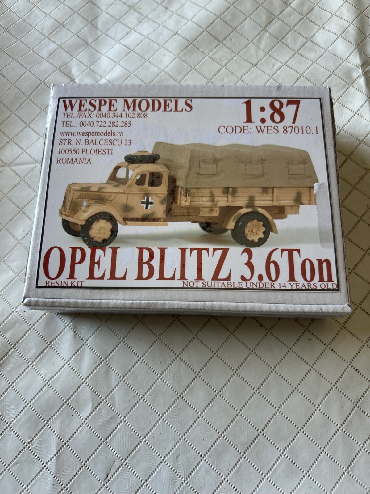 Wespe Military Models 1/87 Opel Blitz 3.6 Ton Unopened Wes 87010.1