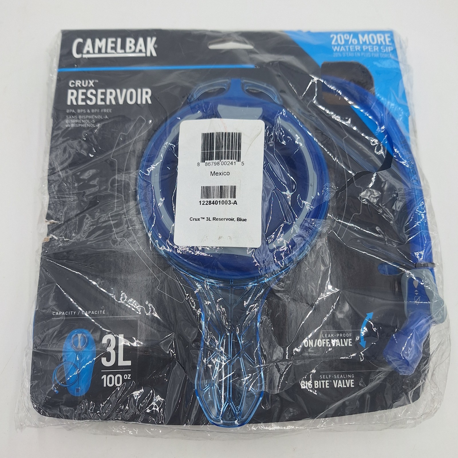 Camelbak Crux Resevoir 3L Blue New