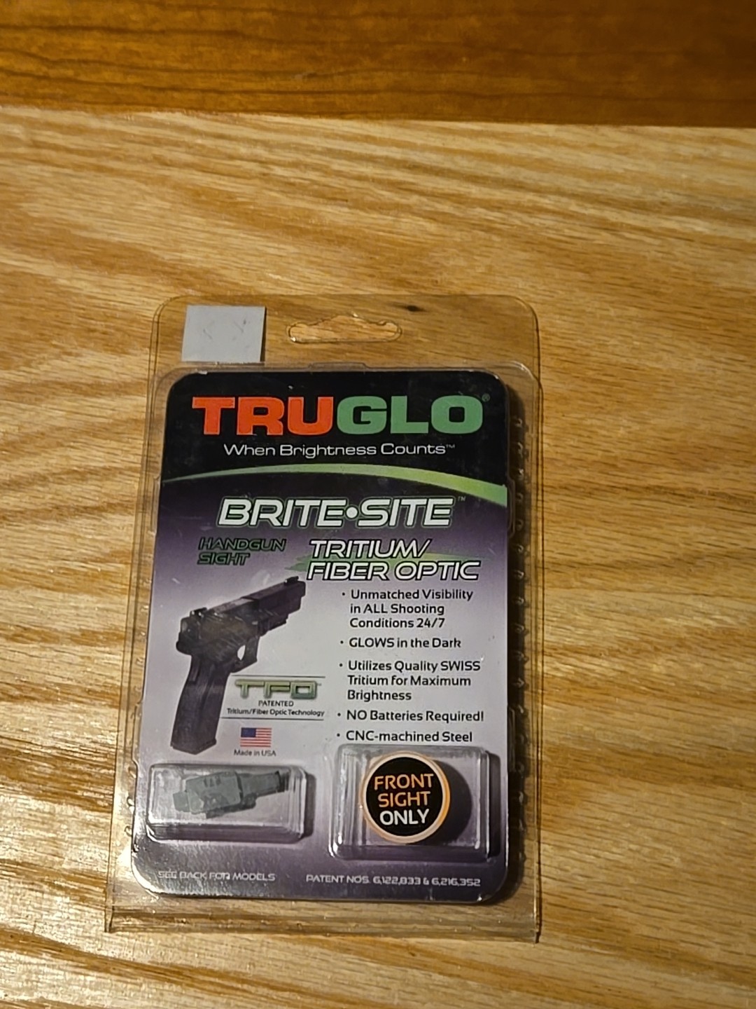 TRUGLO tritium fiber front sight TG131RT1  for Ruger SR9 SR40 SR45