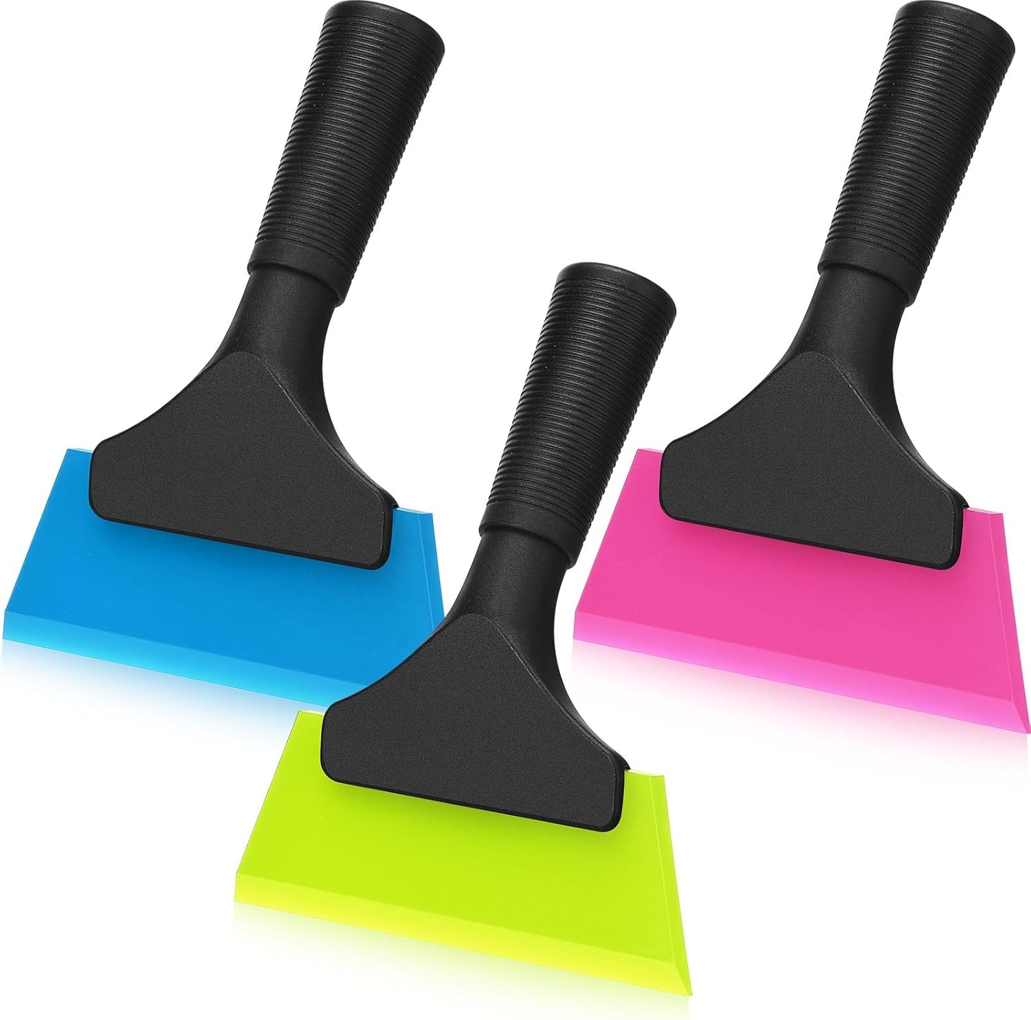 3 Pcs Small Squeegee 5 Inch Window Tint Silicone Squeegee Cleaning with Non Slip