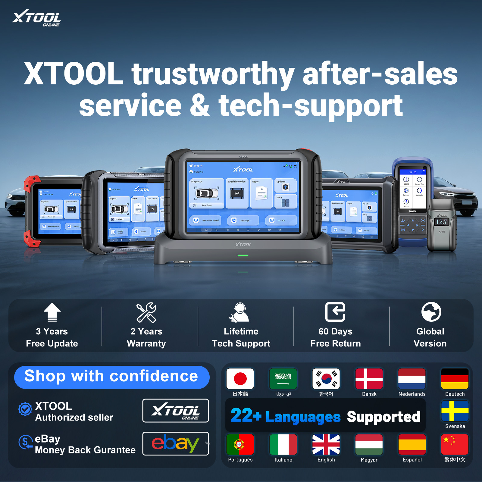 2026 XTOOL D7 V2.0 Bidirectional Coding Diagnostic Tool OBD2 Scanner Full System